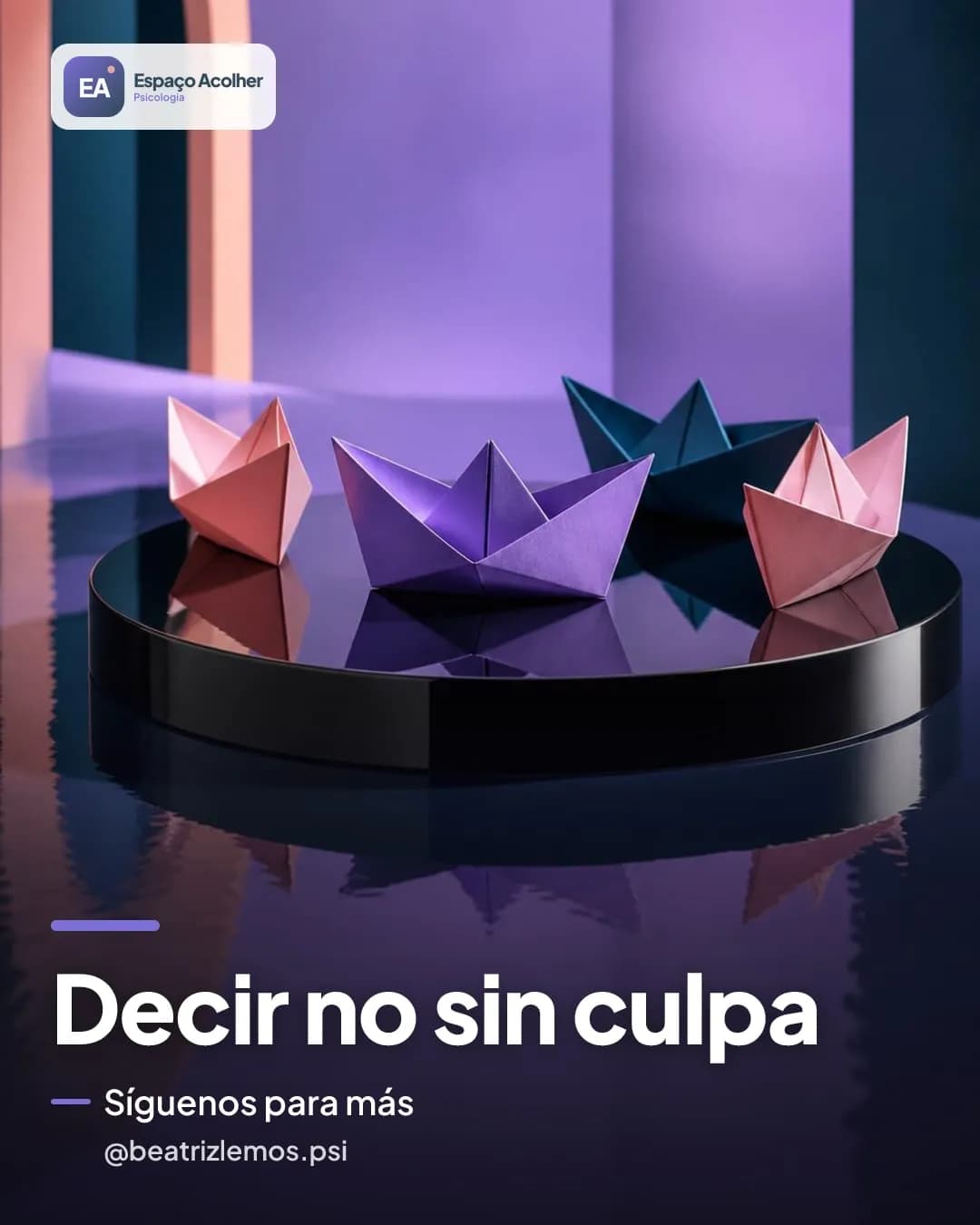 Diseño de Instagram creado por Postaro para @beatrizlemos.psi: Decir no sin culpa